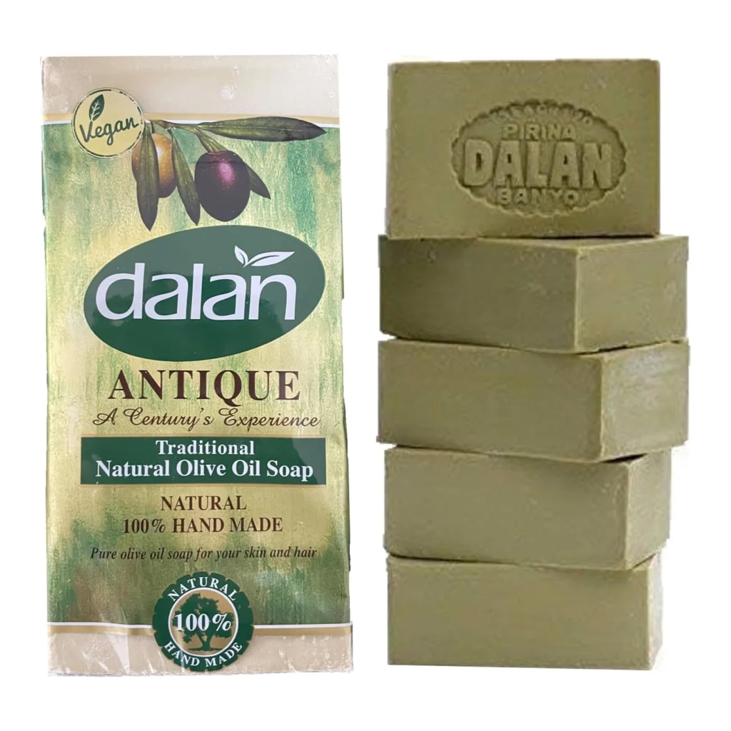 Dalan Antique Traditional Natural Olive Oil Soap, 5 × 180 g